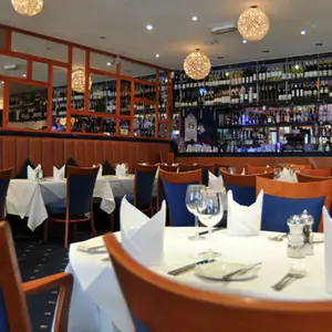 Blue Check Restaurant, Bushey, Hertfordshire, UK